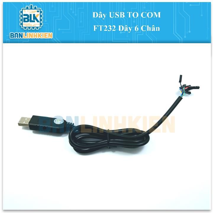 Dây USB TO COM FT232 Dây 6 Chân