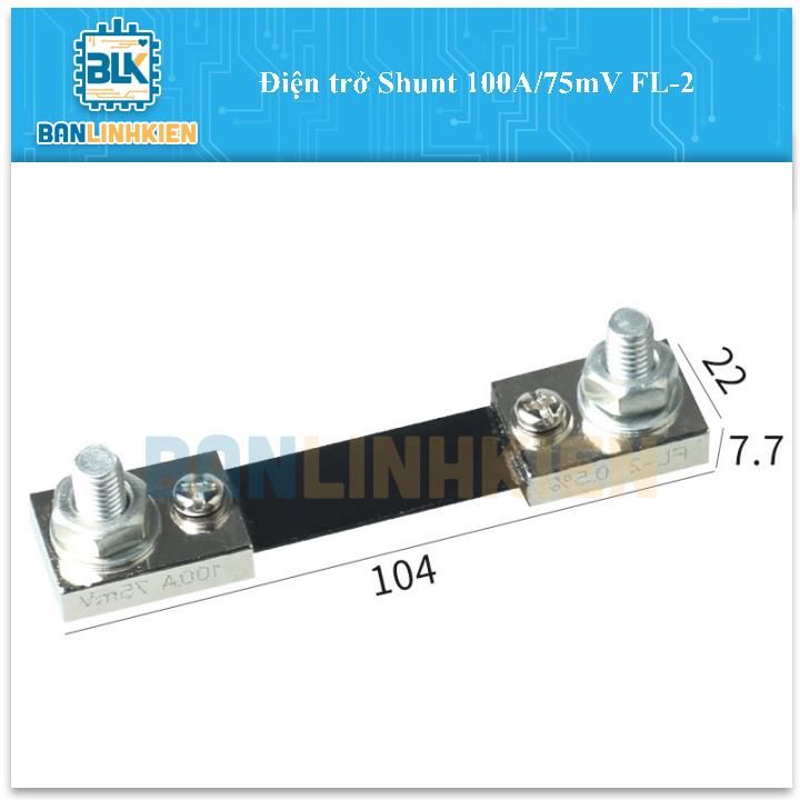 Điện trở Shunt 100A/75mV FL-2