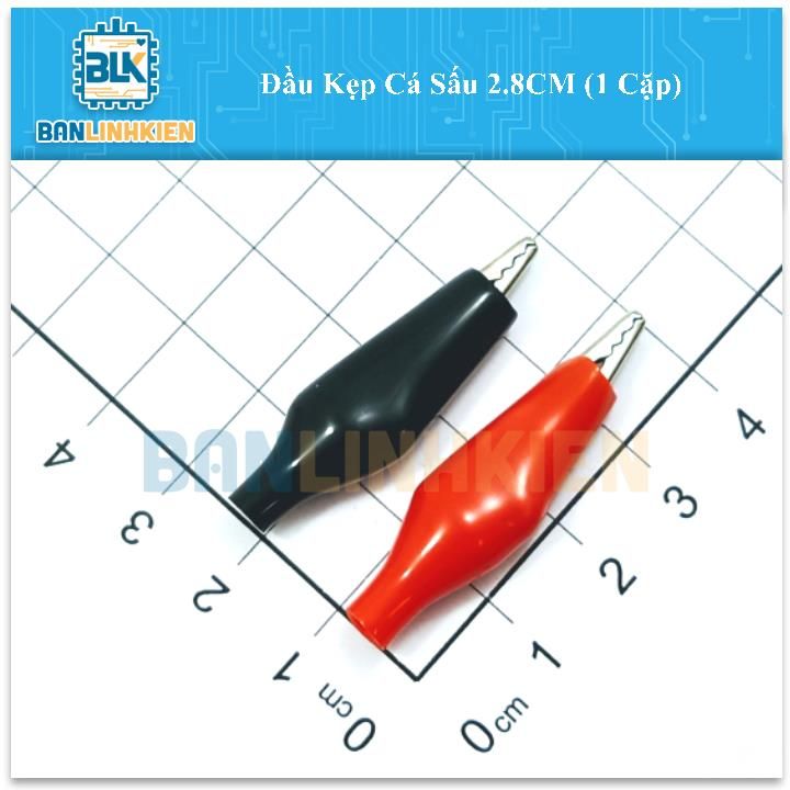 Đầu Kẹp Cá Sấu 2.8CM (1 Cặp)