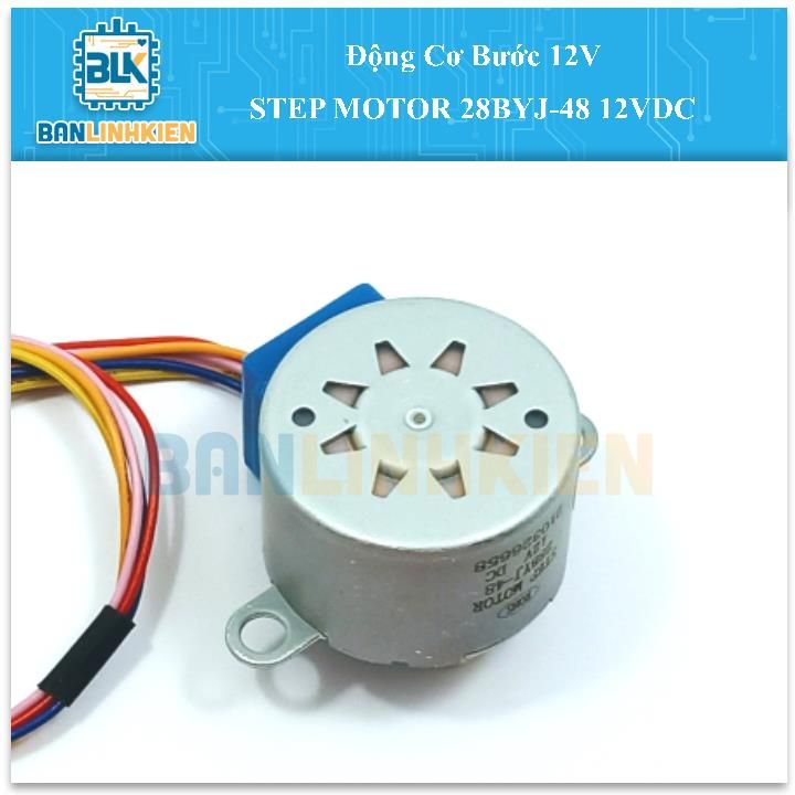 Động Cơ Bước 12V STEP MOTOR 28BYJ-48 12VDC