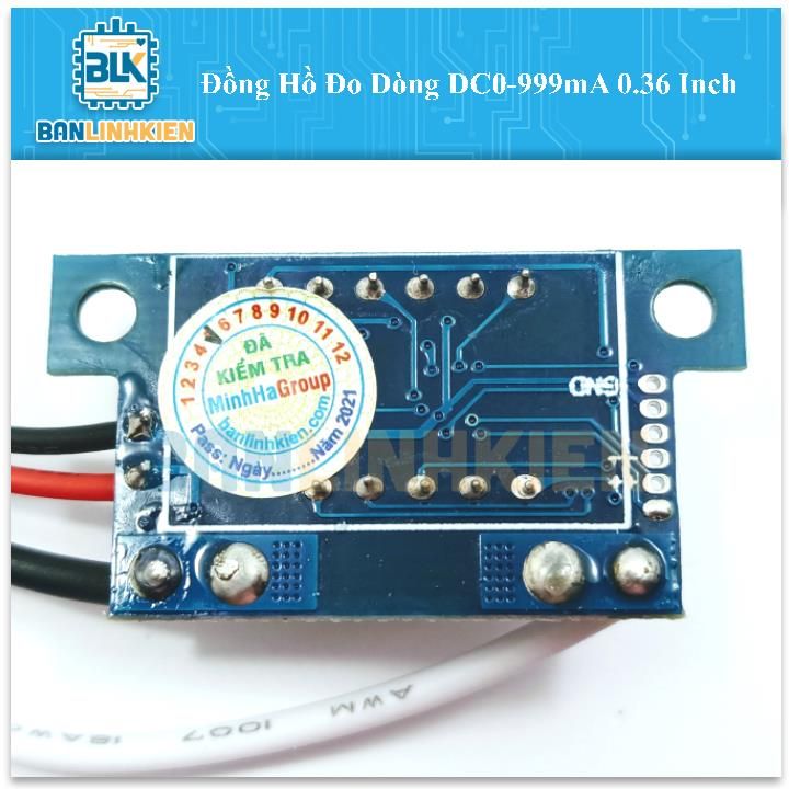 Đồng Hồ Đo Dòng DC0-999mA 0.36 Inch