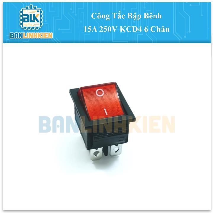 Công Tắc Bập Bênh 15A 250V KCD4 6 Chân