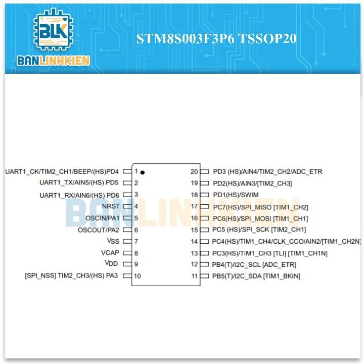 STM8S003F3P6 TSSOP20