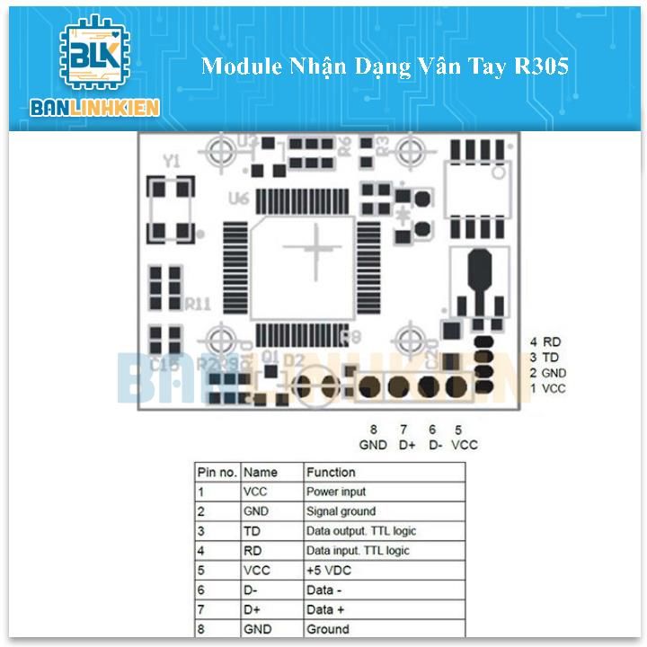 Module Nhận Dạng Vân Tay R305