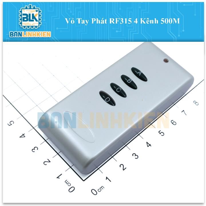 Vỏ Tay Phát RF315 4 Kênh 500M