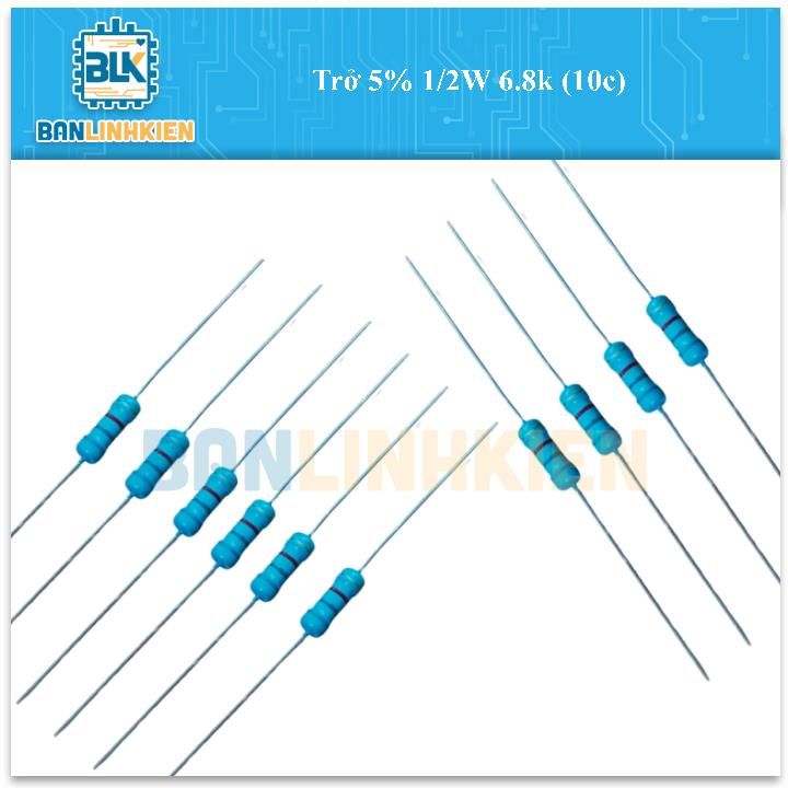Trở 5% 1/2W 6.8K (10c)