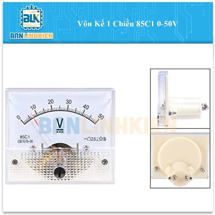 Vôn Kế 1 Chiều 85C1 0-50V