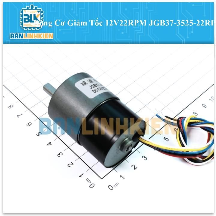 Động Cơ Giảm Tốc 12V22RPM JGB37-3525-22RPM