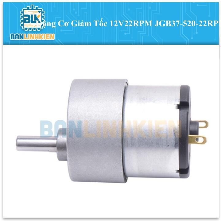 Động Cơ Giảm Tốc 12V22RPM JGB37-520-22RPM