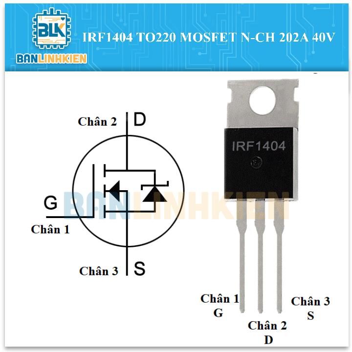 IRF1404 TO220 MOSFET N-CH 202A 40V