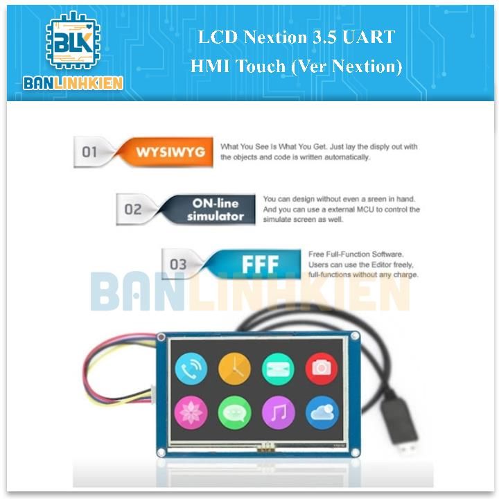 LCD Nextion 3.5 UART HMI Touch (Ver Nextion)