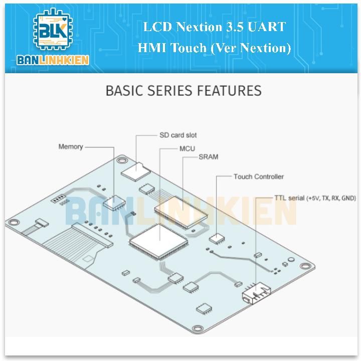 LCD Nextion 3.5 UART HMI Touch (Ver Nextion)