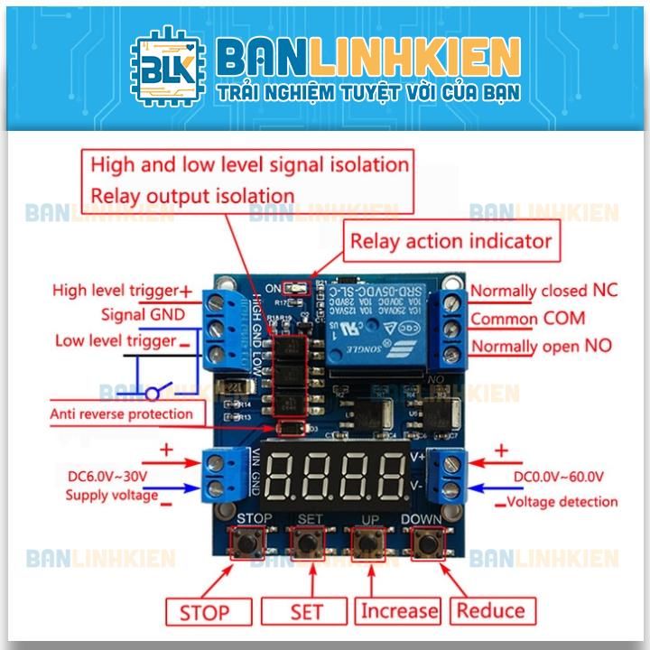 Module Kích Tạo Trễ 0.01-9999S XY-J05