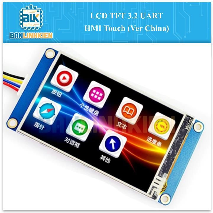 LCD TFT 3.2 UART HMI Touch (Ver China)