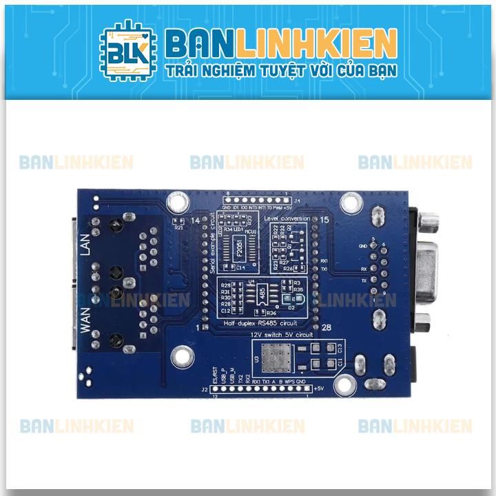 KIT Wifi UART + Ethernet HLK-RM04 (Kèm Nguồn)