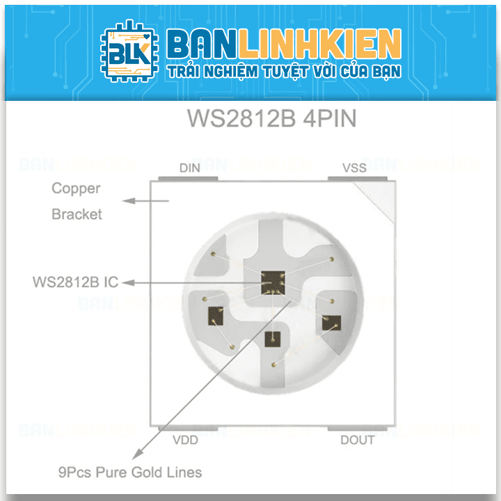 LED RGB WS2812B Led Rời 5050