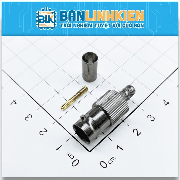 Đầu Jack BNC Cái 75R RG58