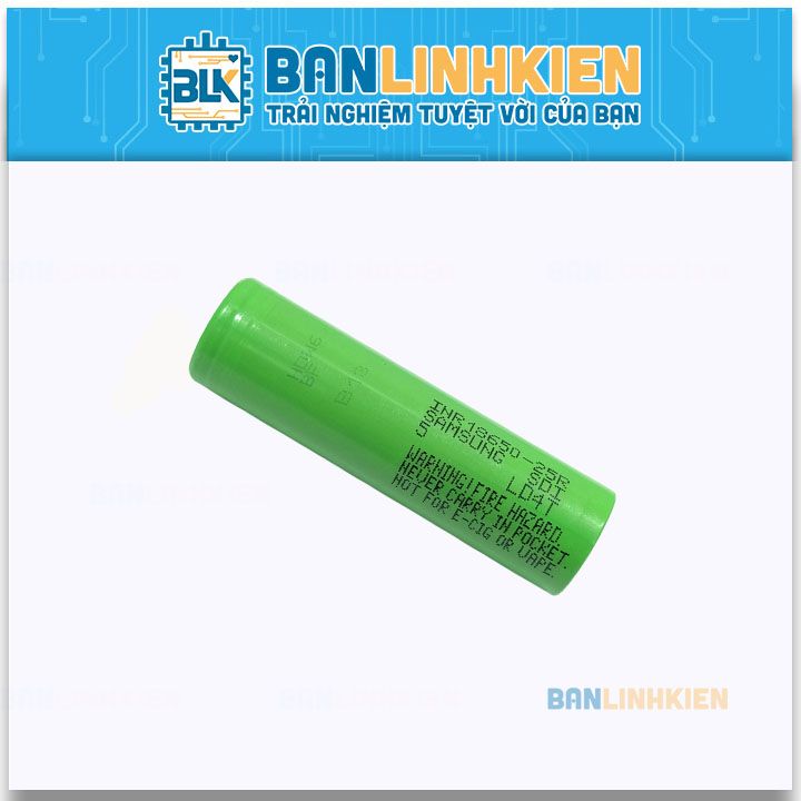 Pin SAMSUNG 18650 35A 2500mAh 25R (Chính Hãng Tháo Khối)