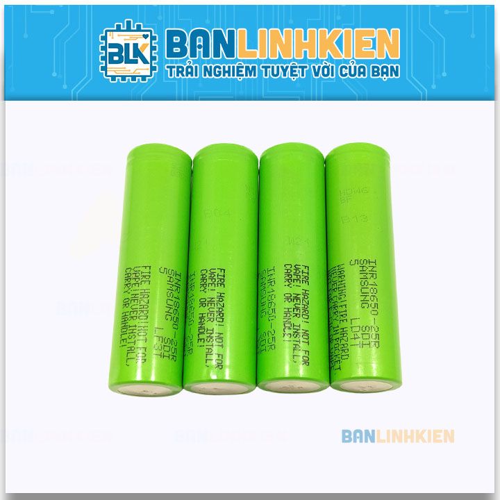 Pin SAMSUNG 18650 35A 2500mAh 25R (Chính Hãng Tháo Khối)