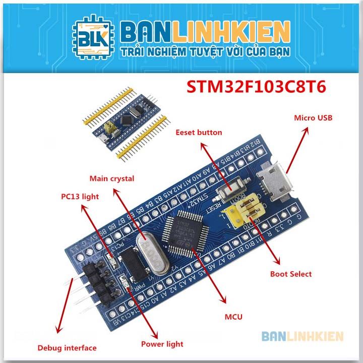 KIT STM32F103C8T6 Board Mini