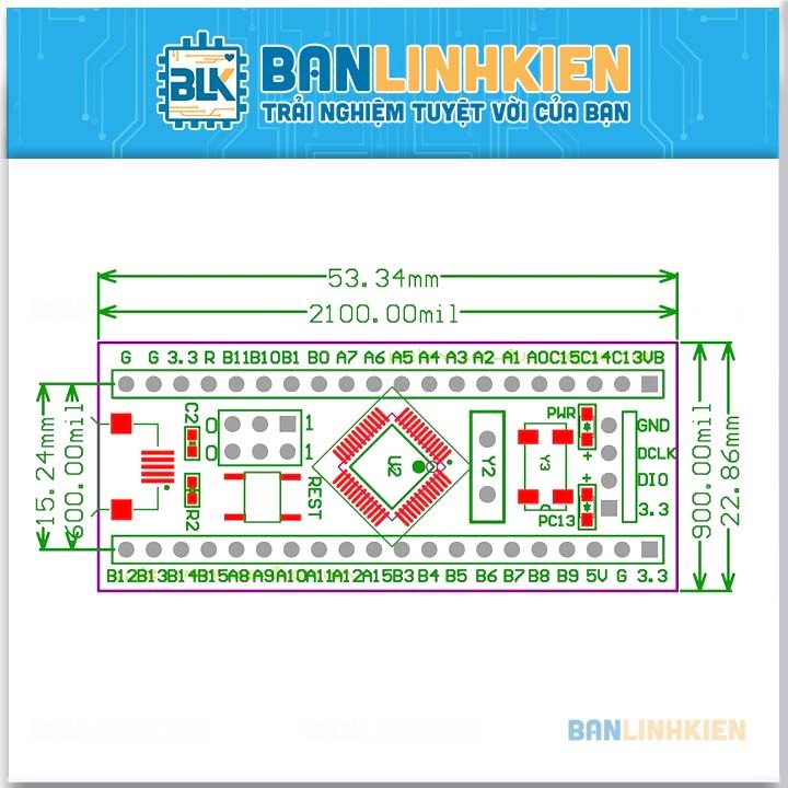 KIT STM32F103C8T6 Board Mini