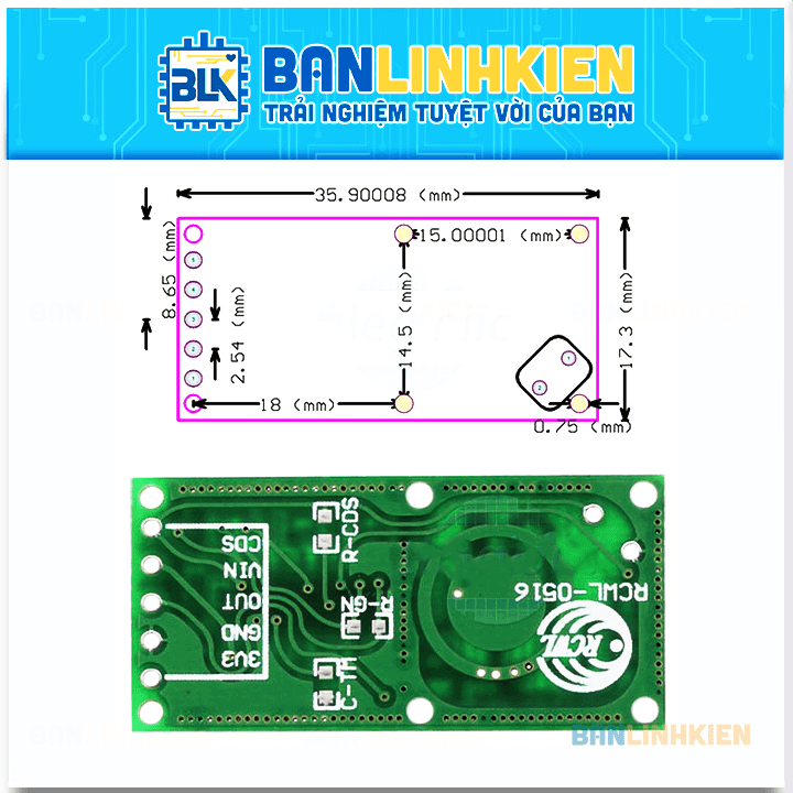 Module Cảm Biến Rada RCWL-0516