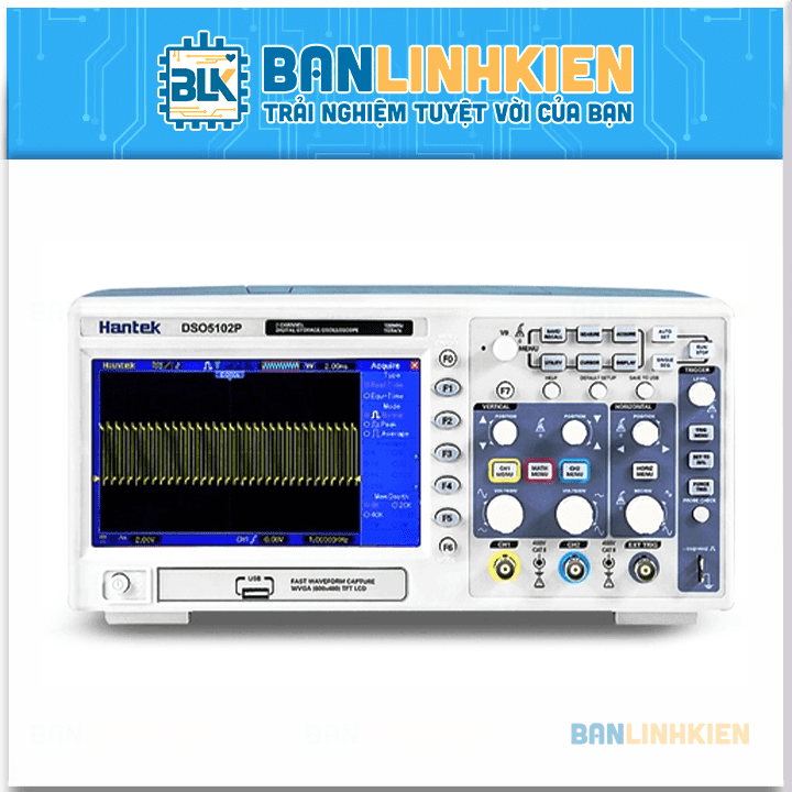 Máy Hiện Sóng Oscilloscope Hantek DSO5102P 100MHz