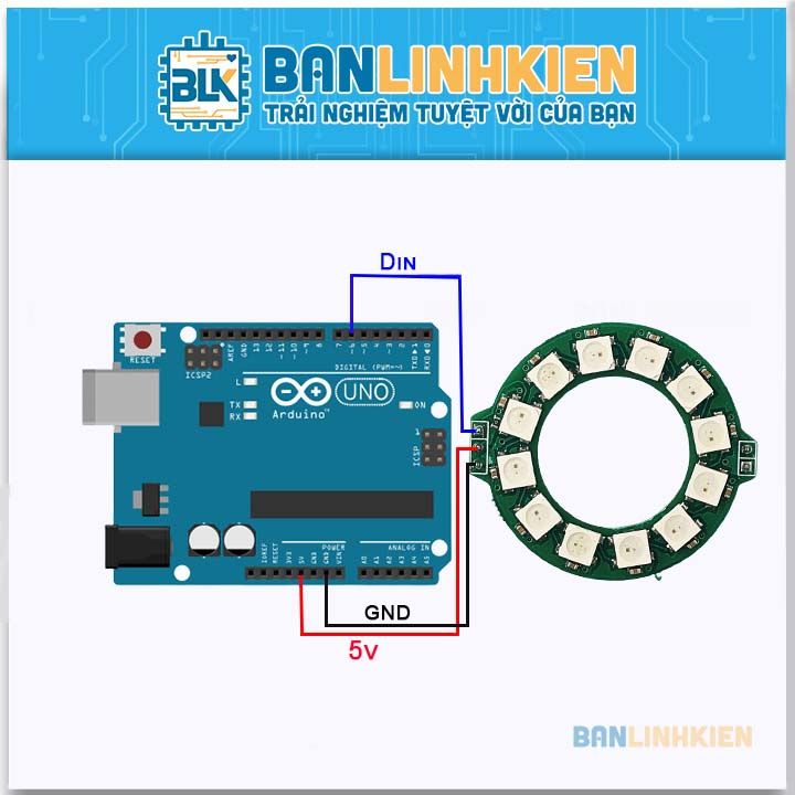 Module LED Neo Pixel 12 LED RGB