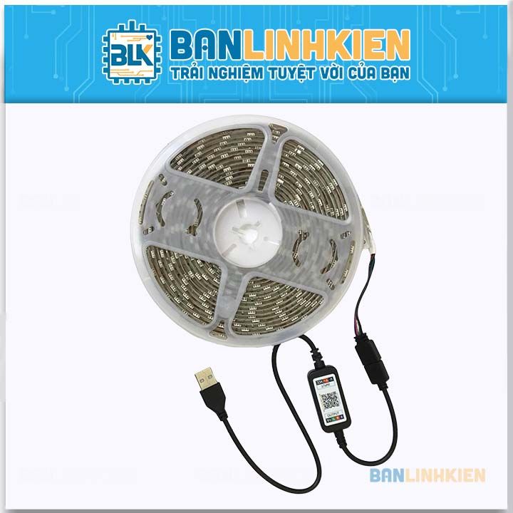 Bộ Decor LED Dây RGB Điều Khiển Qua Bluetooth