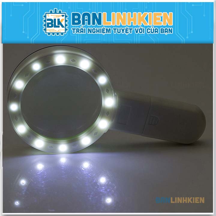 Kính Lúp Có Đèn  12 Led 30x Magnifier