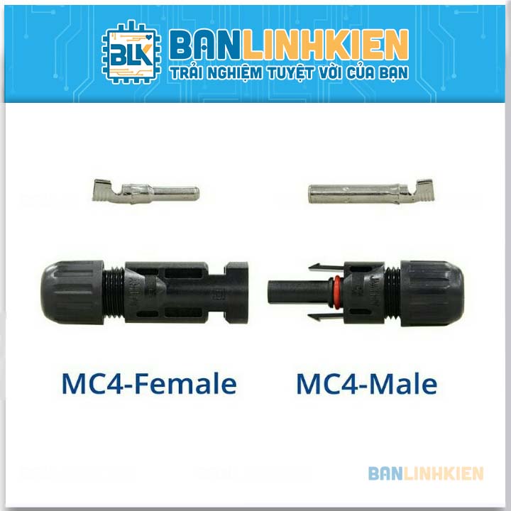 Jack Nối Pin Mặt Trời MC4 ( Đực+Cái)