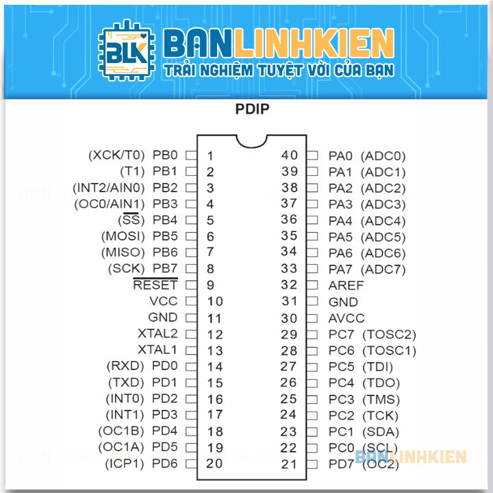 ATmega32-16PU DIP40