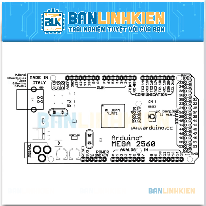 KIT Arduino Mega2560 ATMEGA16U2