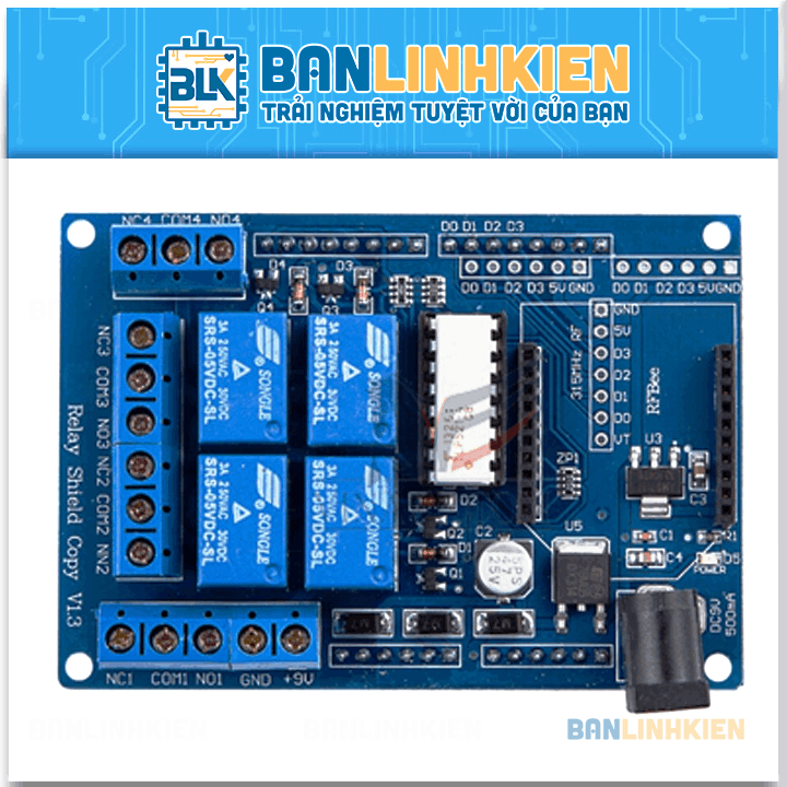 Arduino 4 Relay Shield