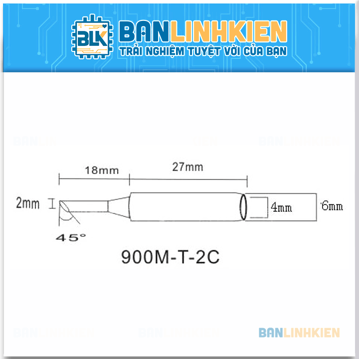 Đầu Mũi Hàn 900M-T-2C