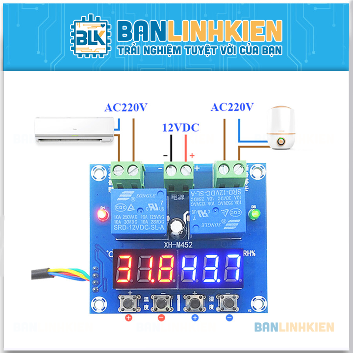 Module Khống Chế Nhiệt Độ Độ Ẩm M452