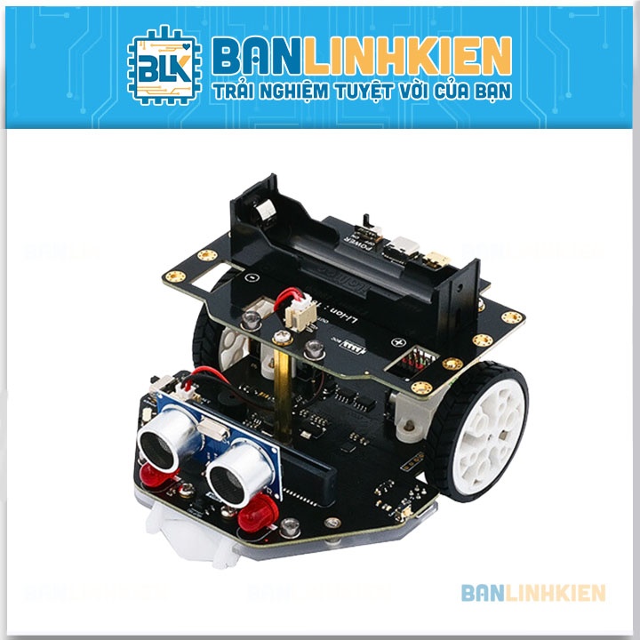 Bộ Kit DFRobot Micro:Maqueen Plus V2 (18650 Battery) - STEM Education Robot For Micro:Bit