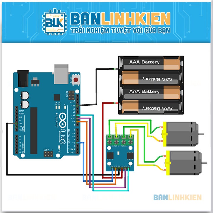 Module Điều Khiển Động Cơ L9110 2.5-12VDC 0.8A