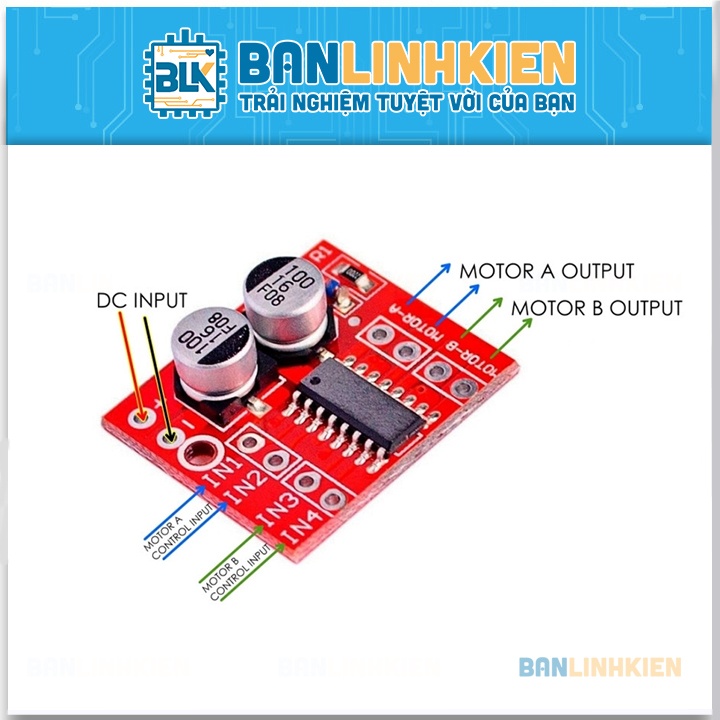 Module Uas1508 Module Điều Khiển Động Cơ MX1508 0-10VDC 1.5A