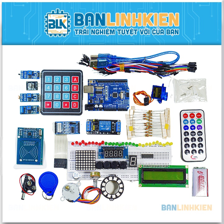 Bộ KIT Học Tập Arduino Uno R3 RFID BLK