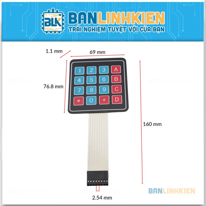 Keypad 4x4 SMD