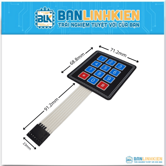 Keypad 3x4 SMD