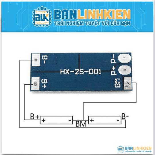 Mạch Bảo Vệ Pin 2S 8.4V 10A 2S-D01