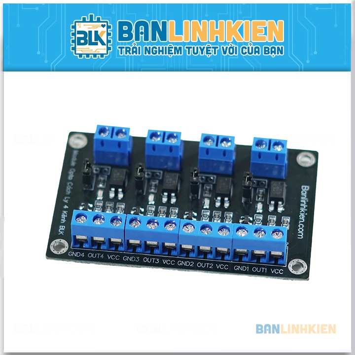 Module Opto Cách Ly 4 Kênh Có Tran Đệm BLK