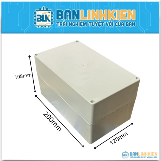 Hộp Nhựa 200x120x108 Không Tai