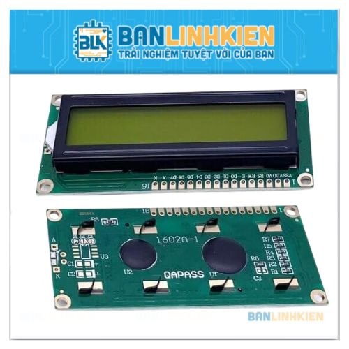 LCD1602 Xanh Lá 3.3-5V