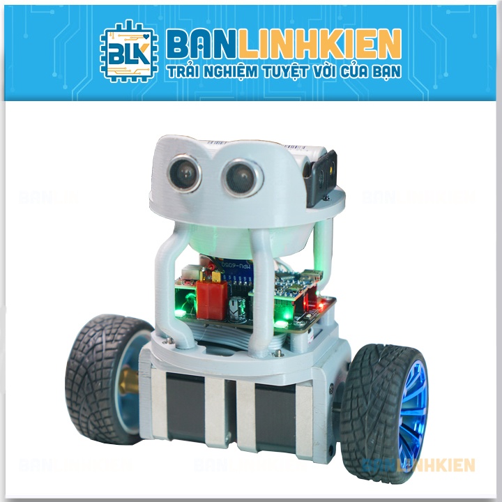 Robot 2 Bánh Tự Cân Bằng BLK (Phát Âm Thanh, Tránh Vật Cản, Điều Khiển Bằng App Bluetooth)