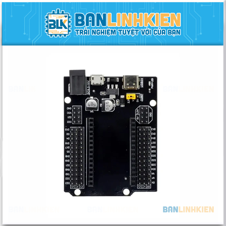 Mạch Mở Rộng ESP32 30PIN (Cổng Micro, TypeC)