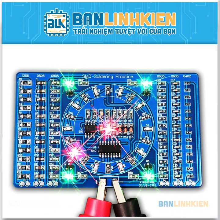Bộ Mạch Tập Hàn SMD DIY Blink LED