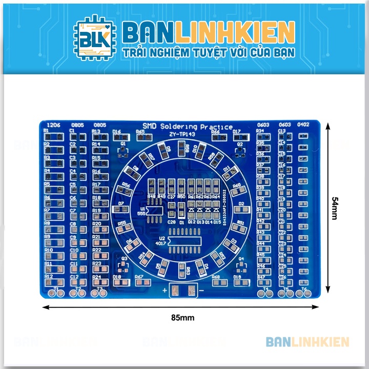 Bộ Mạch Tập Hàn SMD DIY Blink LED
